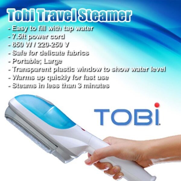 5-2.jpg Portable TOBI Steamer Iron,steam ironing. - Image 1
