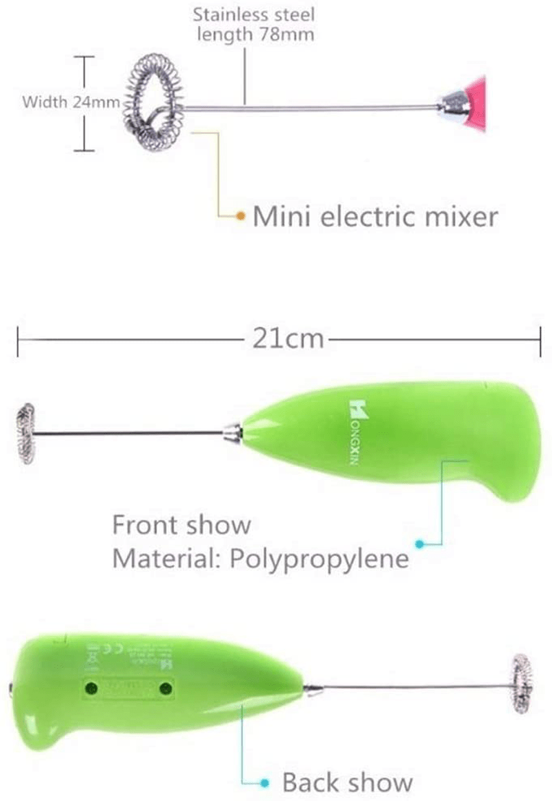 s-l1600-1.png Electric Egg Beater Milk Drink Coffee Whisk Mixer Foamer Mini Handle Stirrer Practical Cooking Tool Kitchen Mini Whisk(random color) - Image 1